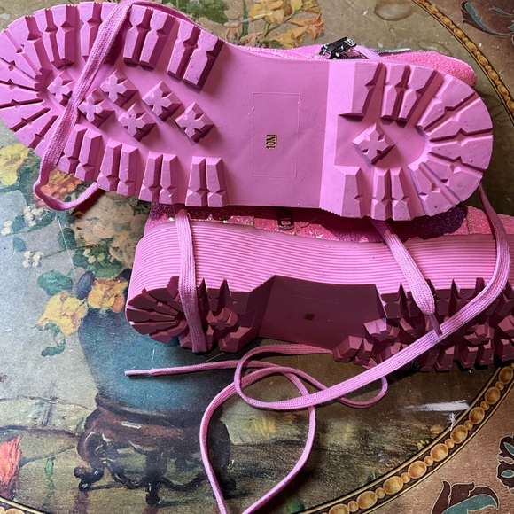 Club Exx glitter boots pink size 10 never worn - Picture 3 of 4